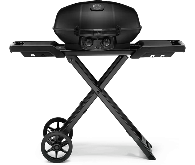 Napoleon TravelQ Pro 285 Matt Black Portable Gas Grill With Scissor