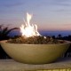 American Fyre Designs 24-inch Black Lava Marseille Fire Bowl