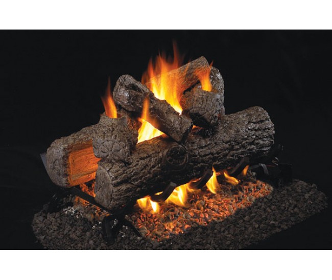 Real Fyre Golden Oak See-Thru Listed Gas Log Set