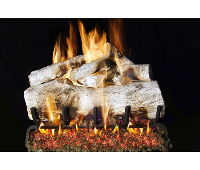 Real Fyre Mountain Birch Listed Gas Log Set