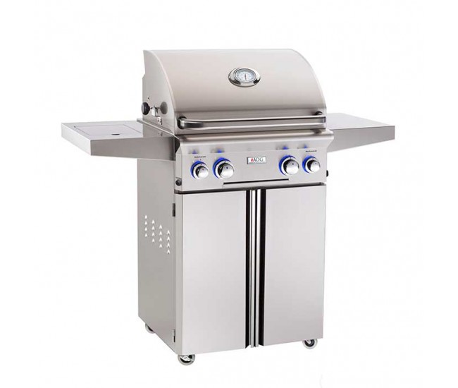 American Outdoor Grill By Fire Magic 24-inch L Series Portable Grill With Rotisserie and Single Side Burner