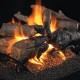 Real Fyre Charred American Oak with G45 See-Thru burner