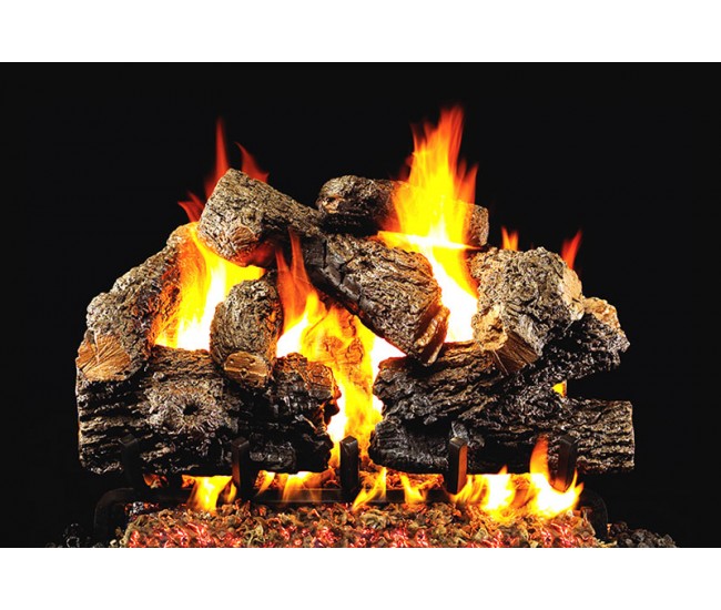 Real Fyre Charred Royal English Oak See-Thru Logs Only