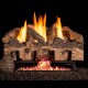 Real Fyre Charred Gnarled Split Logs Compatible with Stainless Steel G10 Vent-Free Burner
