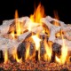 Real Fyre Charred Mountain Birch Logs Compatible with G45 Burner