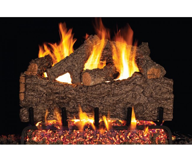 Real Fyre Chestnut Oak Logs Compatible with G46 Series Burner