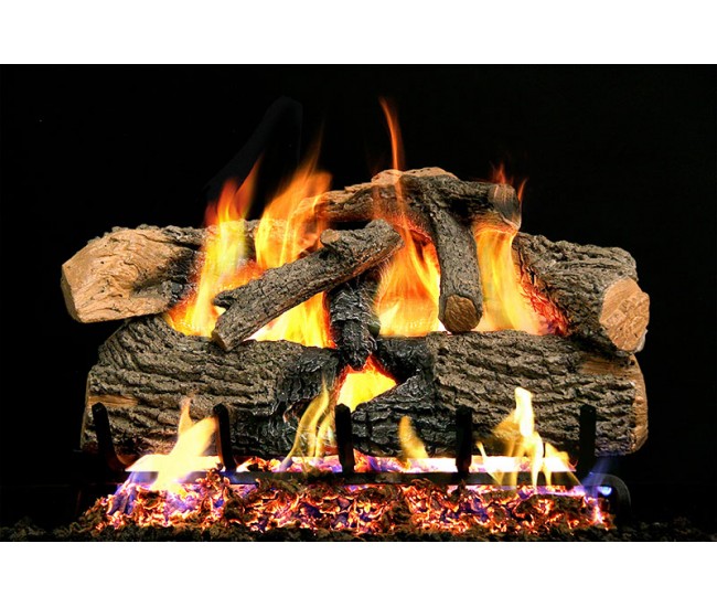 Real Fyre Charred Evergreen Oak Logs Compatible with G52 Burner