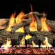 Real Fyre Charred Evergreen Oak Logs Compatible with G52 Stainless Steel Burner