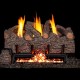 Real Fyre Gnarled Oak Logs Compatible with Stainless Steel G10 Vent-Free Burner