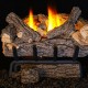 Real Fyre Valley Oak Logs Compatible with Low BTU G8E Series Vent-Free Burner