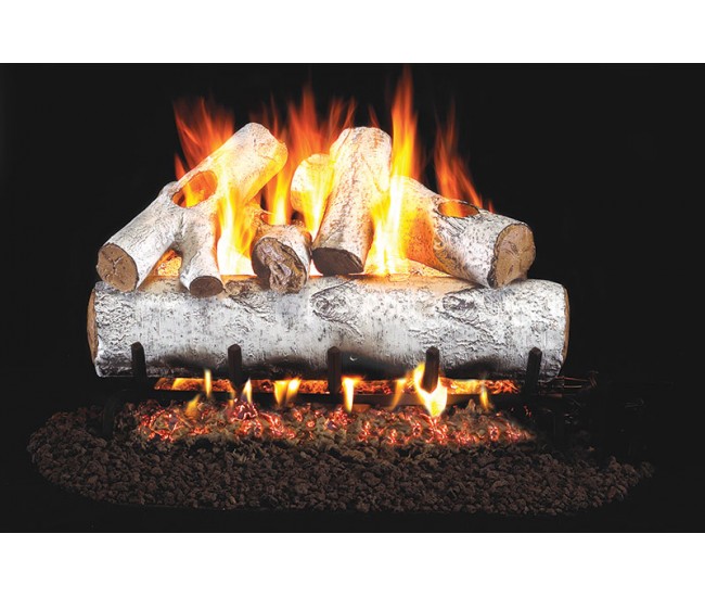 Real Fyre White Birch Logs Compatible with G45 Burner