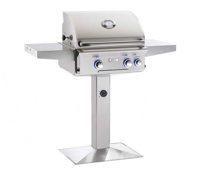 AOG 24-inch L Series Patio Post Grill With Rotisserie Backburner