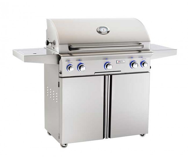 AOG 36-inch L Series Portable Grill With Rotisserie and Single Side Burner