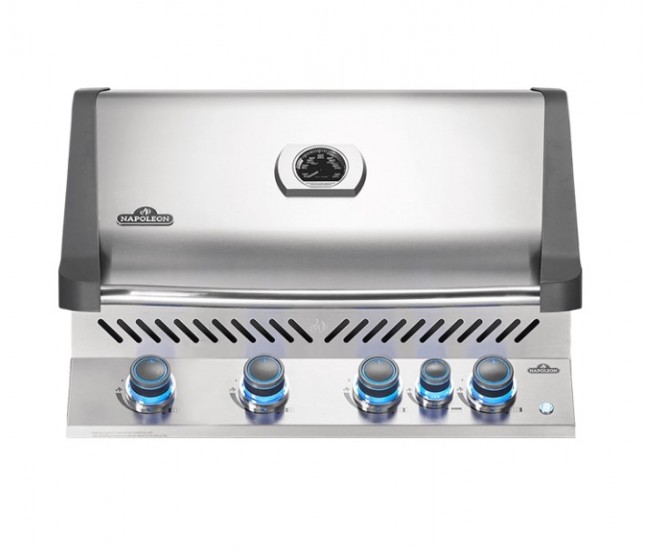 Napoleon Prestige 500 Built-in Gas Grill with Infrared Rear Burner, Stainless Steel