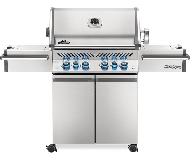 Napoleon Prestige Pro 500 Stainless Steel Gas Grill with Infrared Side and Rear Burners