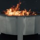 Firegear Lume 26-Inch Multisided Smoke-Less Wood Burning Fire Pit with Sear Top Cooking Surface